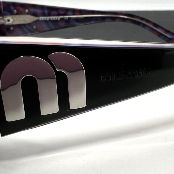 MIU MIU Sunglasses Frame mod. SMU04F Black Purple 56-18-130 main image 8